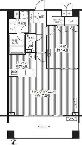 グランハイツ代々木 310号室 間取り