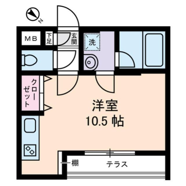 ポルタ西新宿 101号室 間取り