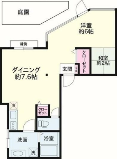 メイプル方南町 103号室 間取り