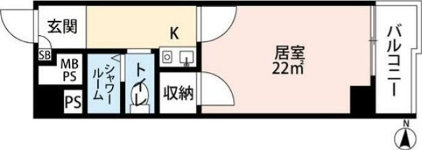 飯田橋ハイタウン５２６ 526号室 間取り