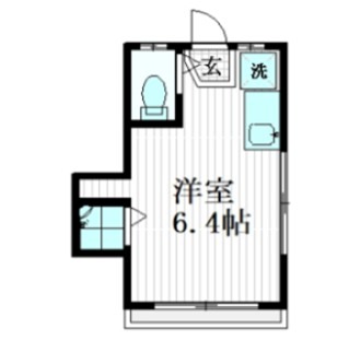 サニーコート駒場 201号室 間取り