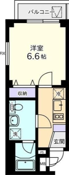 クレシェンド田端 201号室 間取り