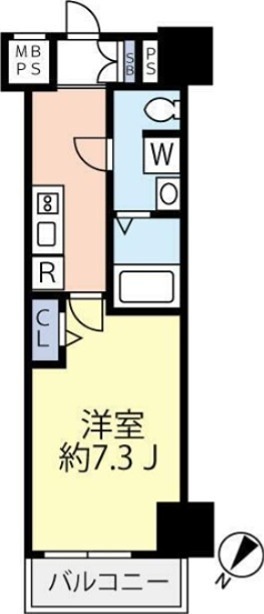 グランヴァンセレッソ王子レジデンシア 602号室 間取り