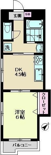 ヴィラ仙川 205号室 間取り