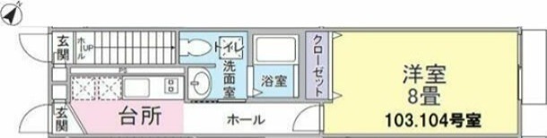 ＰＬＡＺＡ 4号室 間取り