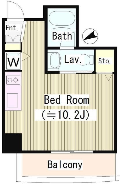 グリーンヒルズ河田町 604号室 間取り
