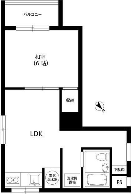 高円寺南サマリアマンション 6号室 間取り