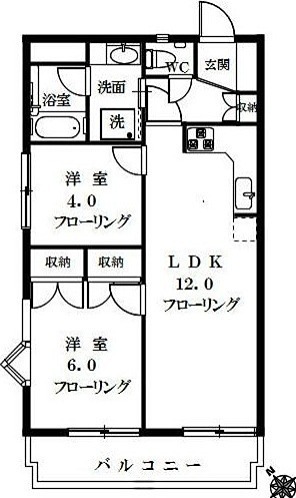フェリックフォーラム 103号室 間取り