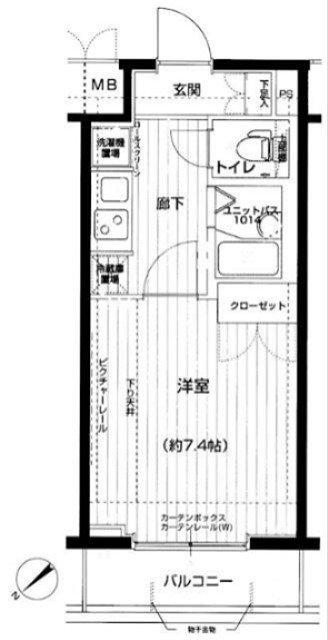 メインステージ神田駅前 903号室 間取り
