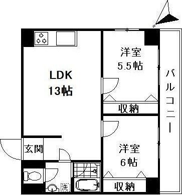 第５三和ビル 702号室 間取り
