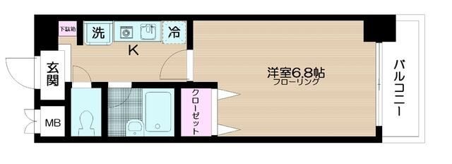 アウラ九段 402号室 間取り