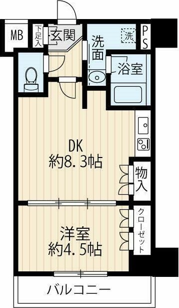 セジョリ大山 603号室 間取り