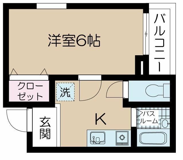 アムール戸山 104号室 間取り