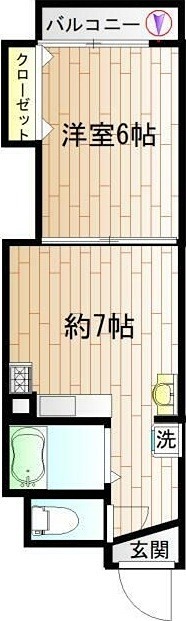 メゾンＫ中野 202号室 間取り