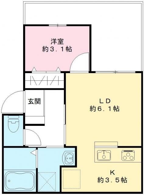 ラシーネわかみや 301号室 間取り