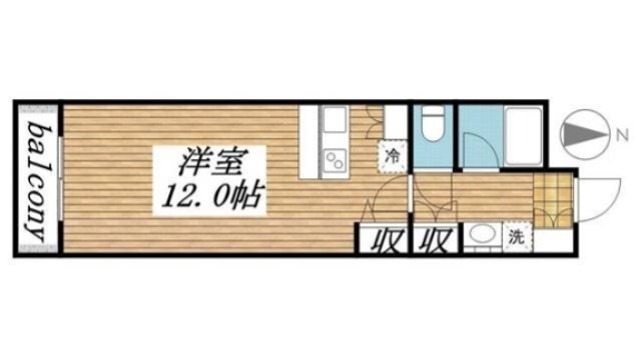 モンテ・オーロ 102号室 間取り