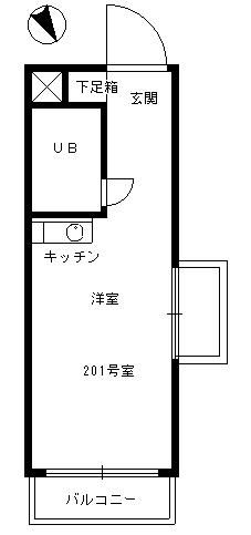 トーシン・フェニックスマンション神楽坂 201号室 間取り
