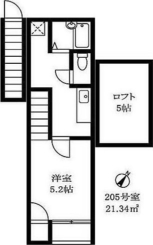 グリーンライズ神楽坂 202号室 間取り