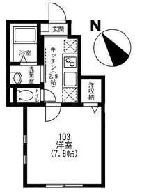 メゾン　エクリュ 103号室 間取り