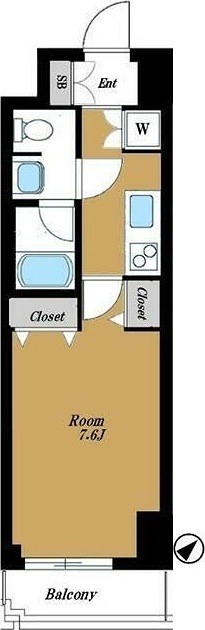パレステュディオ渋谷本町 206号室 間取り