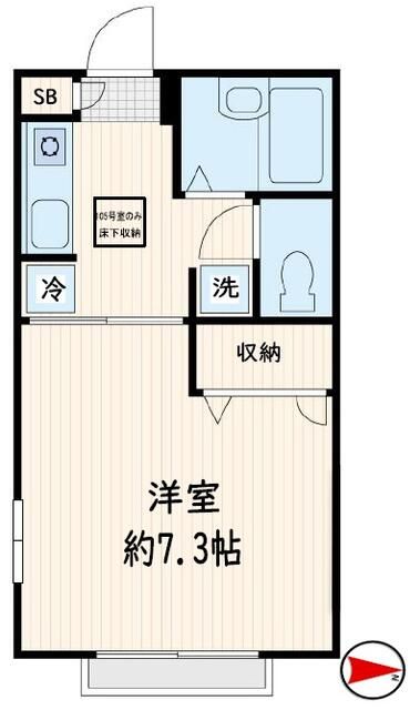 メゾン・ローズ 105号室 間取り