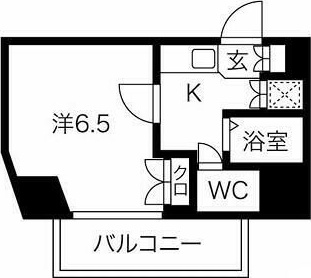 スパシエレジデンス１ｓｔ． 204号室 間取り