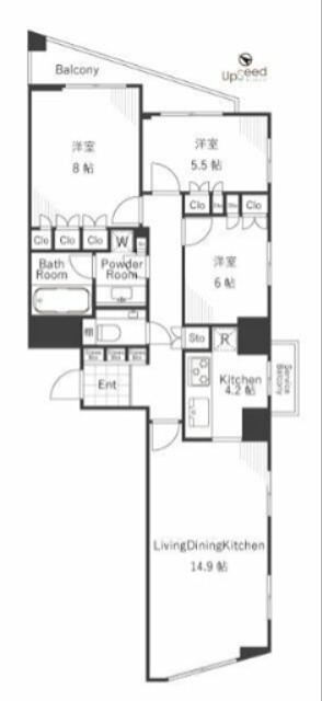 ファーストリアルタワー新宿 0号室 間取り