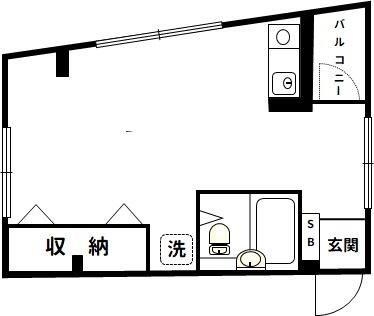 ライフピアモア武蔵小山 301号室 間取り