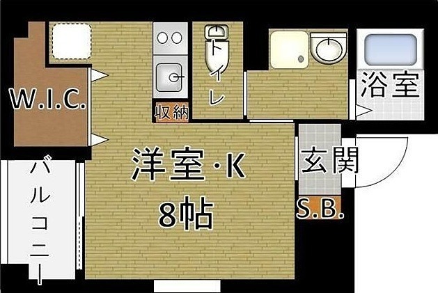 ｂ’ＣＡＳＡ　Ｈｉｇａｓｈｉ　Ｇｉｎｚａ 402号室 間取り