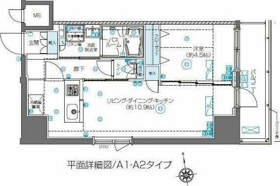 ＺＯＯＭ東新宿 301号室 間取り