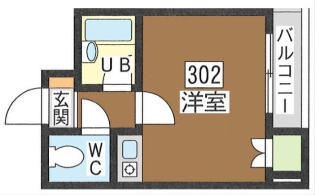 Ｓｔａｒ　Ｓｔａｇｅ 302号室 間取り