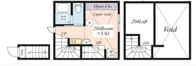 シャンカル豊島園 204号室 間取り
