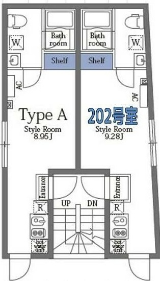 セレーノ上高田 202号室 間取り