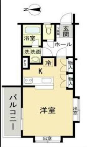 パレ・ドール方南町 間取り図