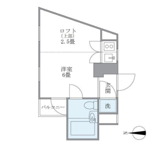 ビーワン 201号室 間取り