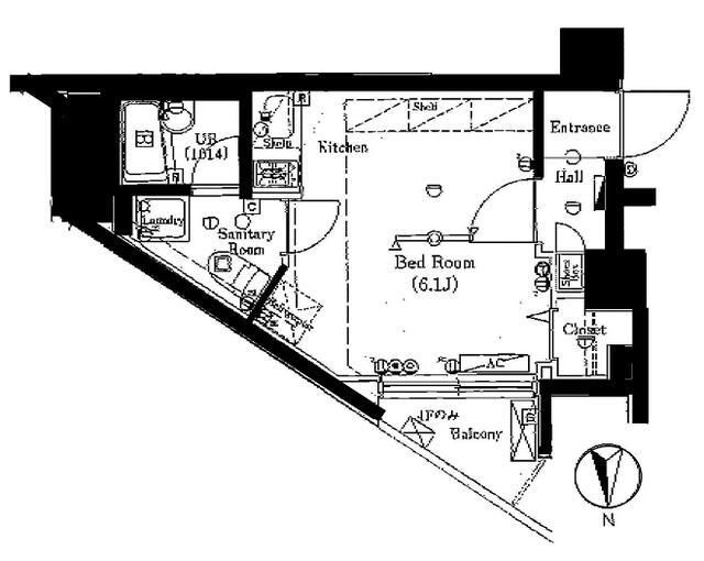 ブライズ新宿中井 301号室 間取り