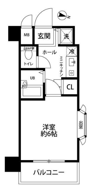 エクセリア高円寺 205号室 間取り