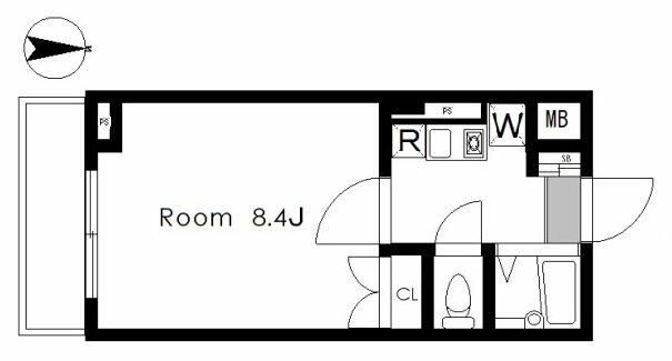 グランヴァン中野新橋 407号室 間取り