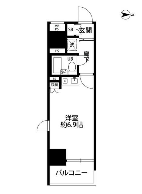 藤和シテイスクエア練馬 1406号室 間取り