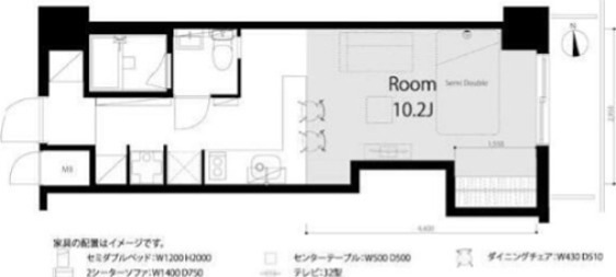 池袋ダイカンプラザ 309号室 間取り