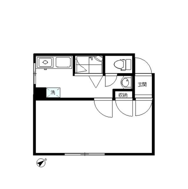 パペーテ桜橋 205号室 間取り