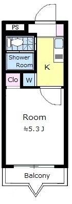 スプリングタウン 303号室 間取り