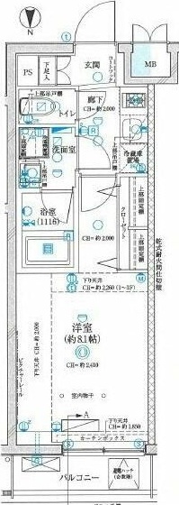 ＧＲＡＮ　ＰＡＳＥＯ神楽坂Ⅱ 305号室 間取り