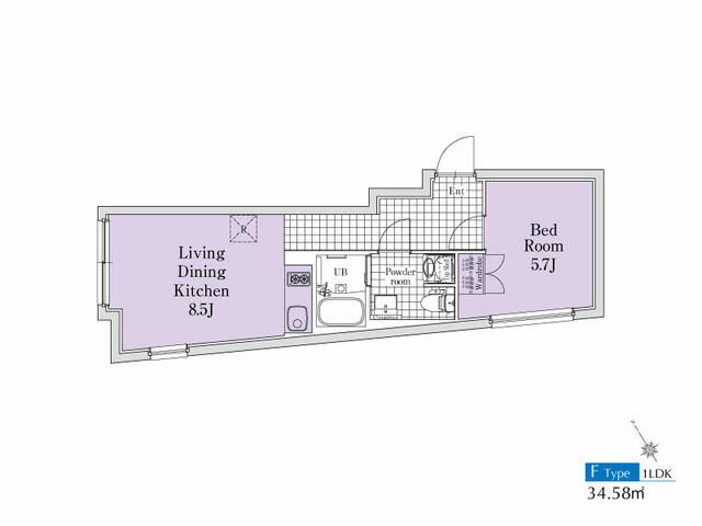 ＥＸＡＭ方南町 101号室 間取り
