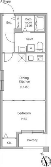 ラクラス四谷三丁目 301号室 間取り