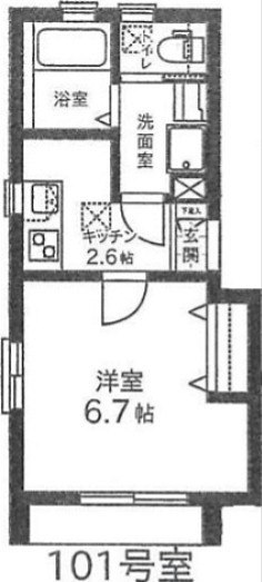 フェリーチェ 101号室 間取り