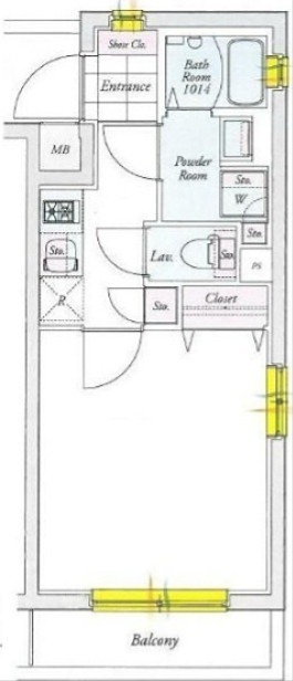 ルネサンスコート三軒茶屋ＷＥＳＴ 405号室 間取り