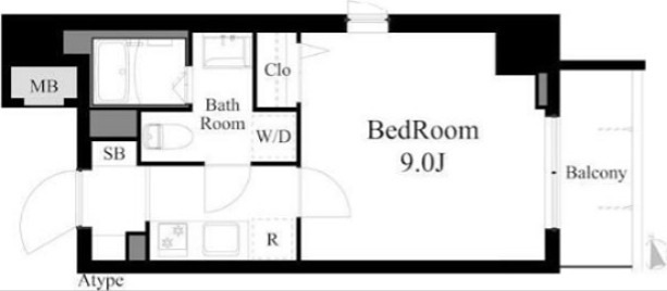 ラティエラ王子飛鳥山 401号室 間取り