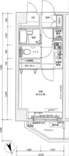 ドルチェ板橋区役所前 401号室 間取り