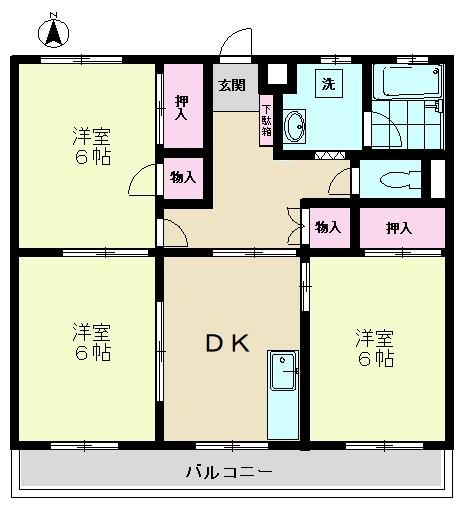 めぐみマンション 307号室 間取り